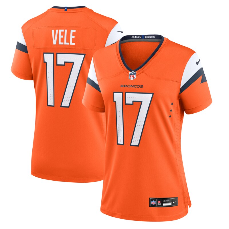 Devaughn Vele Denver Broncos Women Team Game Jersey - Orange