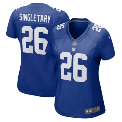 Devin Singletary New York Giants Women Game Jersey - Royal