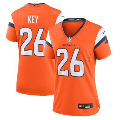 Devon Key Denver Broncos Women Team Game Jersey - Orange