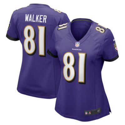 Devontez Walker Baltimore Ravens Women Game Jersey - Purple