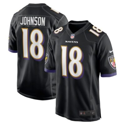 Diontae Johnson Baltimore Ravens Alternate Player Game Jersey - Black