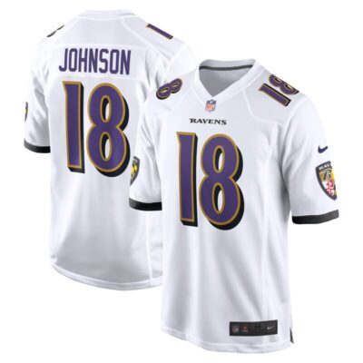 Diontae Johnson Baltimore Ravens Player Game Jersey - White