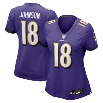 Diontae Johnson Baltimore Ravens Women Player Game Jersey - Purple