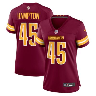 Dominique Hampton Washington Commanders Women Game Jersey - Burgundy