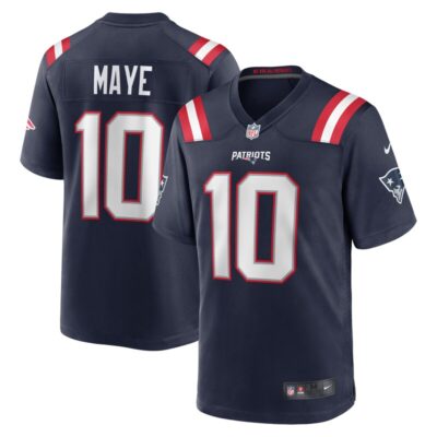 Drake Maye New England Patriots Player Game Jersey - Navy