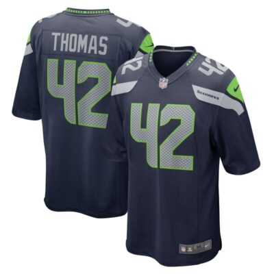 Drake Thomas Seattle Seahawks Team Game Jersey - College Navy