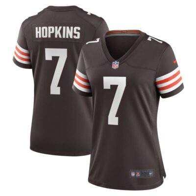 Dustin Hopkins Cleveland Browns Women Team Game Jersey - Brown