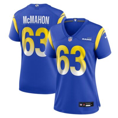 Dylan McMahon Los Angeles Rams Women Team Game Jersey - Royal