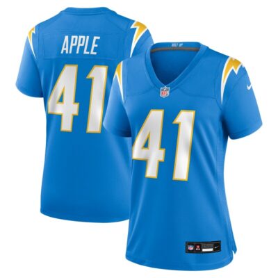 Eli Apple Los Angeles Chargers Women Game Jersey - Powder Blue