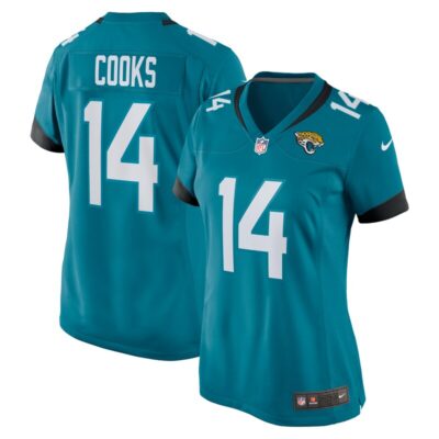 Elijah Cooks Jacksonville Jaguars Women Team Game Jersey - Teal