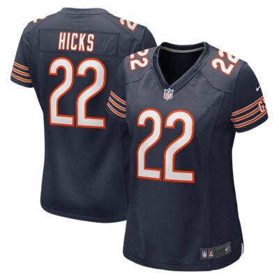 Elijah Hicks Chicago Bears Women Team Game Jersey - Navy