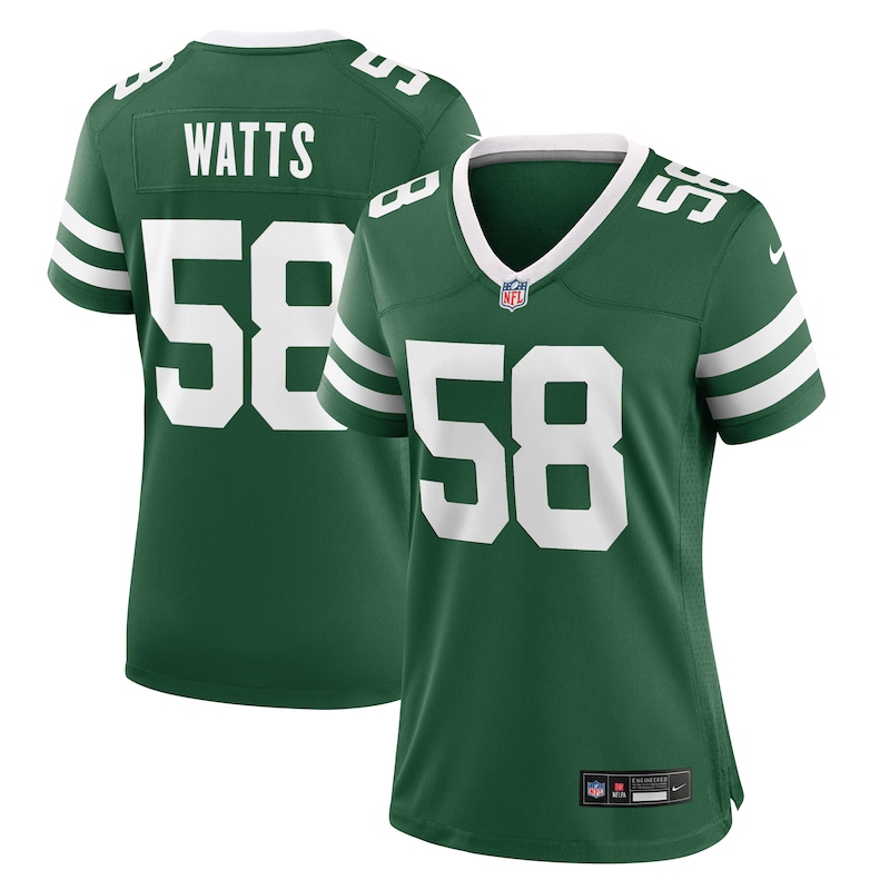 Eric Watts New York Jets Women Team Game Jersey - Legacy Green