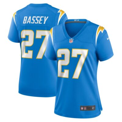 Essang Bassey Los Angeles Chargers Women Game Jersey - Powder Blue