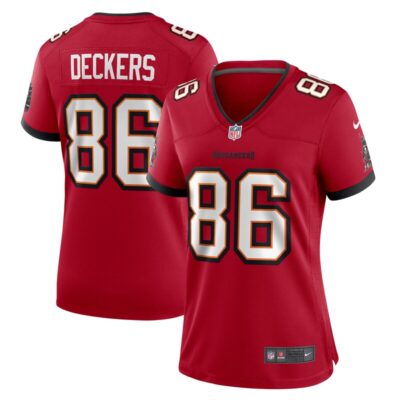 Evan Deckers Tampa Bay Buccaneers Women Game Jersey - Red