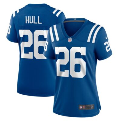 Evan Hull Indianapolis Colts Women Team Game Jersey - Royal