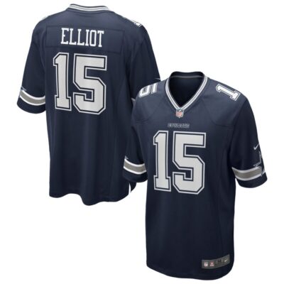 Ezekiel Elliott Dallas Cowboys Team Game Jersey - Navy