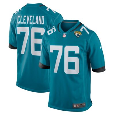 Ezra Cleveland Jacksonville Jaguars Game Jersey - Teal