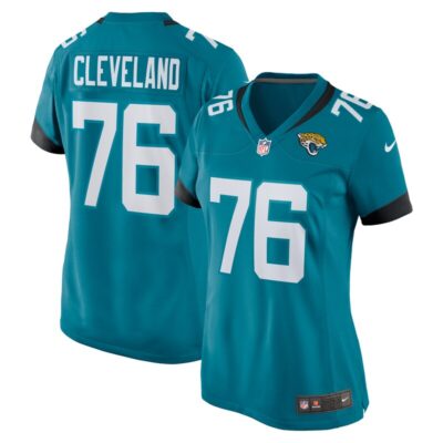 Ezra Cleveland Jacksonville Jaguars Women Game Jersey - Teal