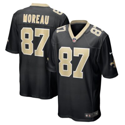 Foster Moreau New Orleans Saints Team Game Jersey - Black