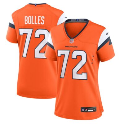 Garett Bolles Denver Broncos Women Team Game Jersey - Orange