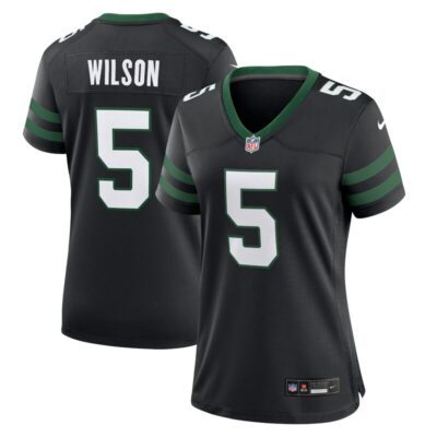 Garrett Wilson New York Jets Women Alternate Game Jersey - Legacy Black