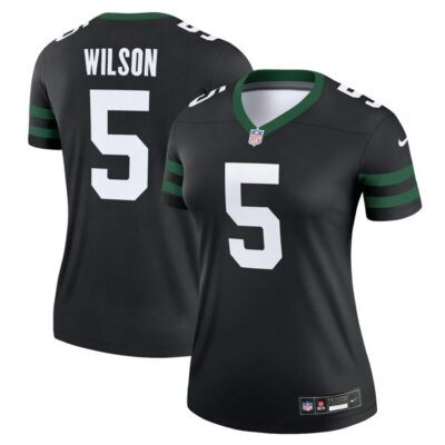 Garrett Wilson New York Jets Women Alternate Legend Player Performance Top - Legacy Black