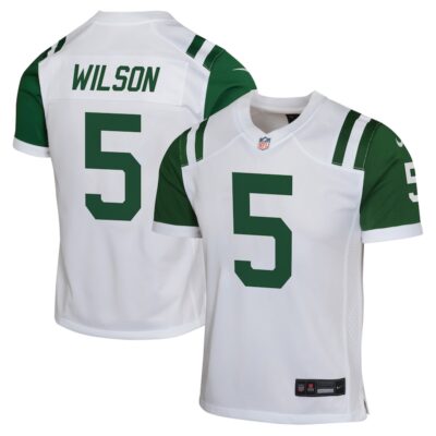 Garrett Wilson New York Jets Youth Classic Alternate Game Jersey - White