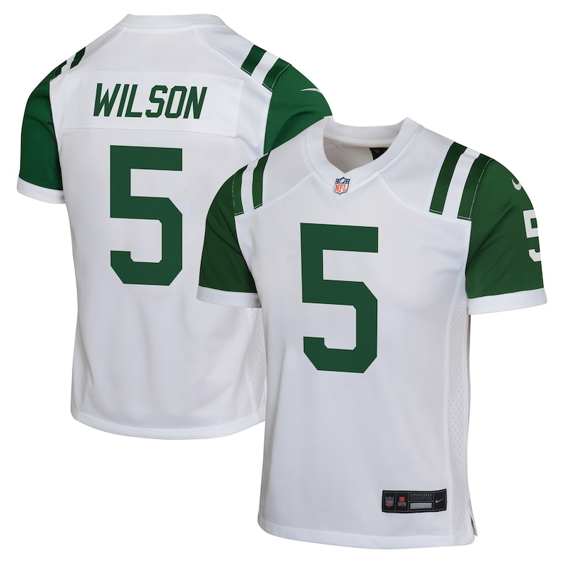 Garrett Wilson New York Jets Youth Classic Alternate Game Jersey - White