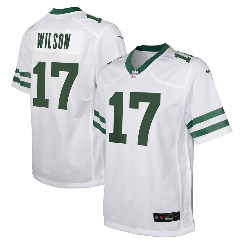Garrett Wilson New York Jets Youth Game Jersey - Legacy White