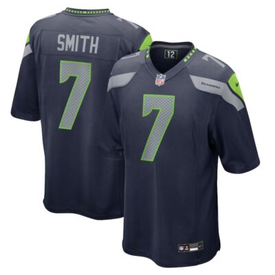 Geno Smith Seattle Seahawks Team Game Jersey - College Navy