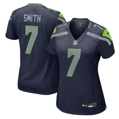 Geno Smith Seattle Seahawks Women Team Game Jersey - College Navy