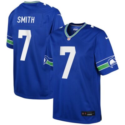 Geno Smith Seattle Seahawks Youth Game Jersey - Royal