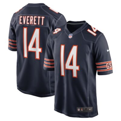 Gerald Everett Chicago Bears Game Jersey - Navy