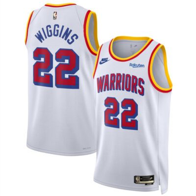 Golden State Warriors #22 Andrew Wiggins White 2024/25 Classic Edition Stitched Basketball Jersey