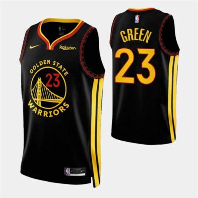 Golden State Warriors #23 Draymond Green Black 2023/24 City Edition Stitched Basketball Jersey