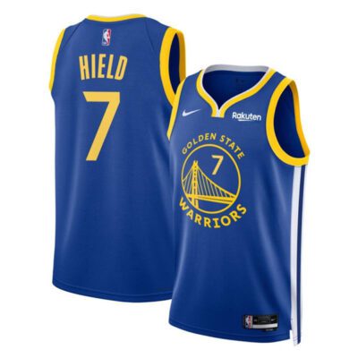 Golden State Warriors #7 Buddy Hield Blue Icon Edition Stitched Basketball Jersey