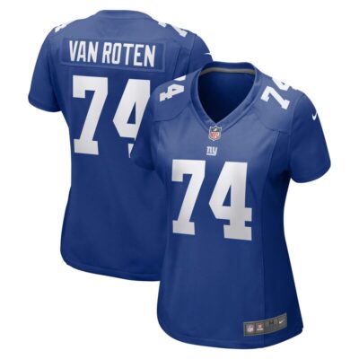 Greg Van Roten New York Giants Women Team Game Jersey - Royal