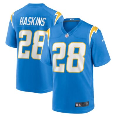 Hassan Haskins Los Angeles Chargers Team Game Jersey - Powder Blue