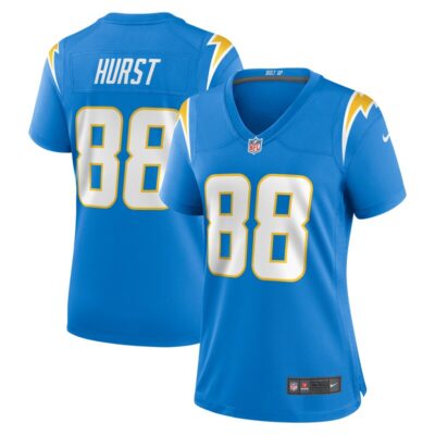 Hayden Hurst Los Angeles Chargers Women Game Jersey - Powder Blue