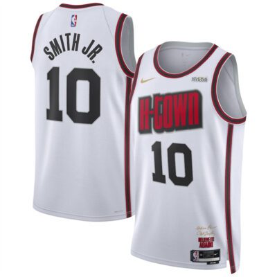 Houston Rockets #10 Jabari Smith Jr. White 2024/25 City Edition Stitched Jersey