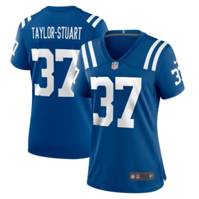 Isaac Taylor-Stuart Indianapolis Colts Women Team Game Jersey - Royal