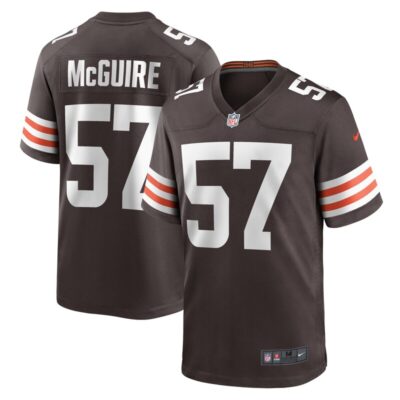 Isaiah McGuire Cleveland Browns Team Game Jersey - Brown