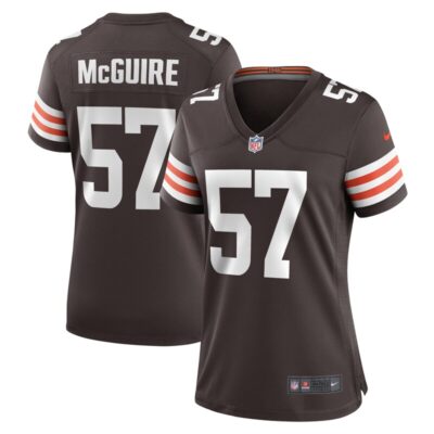 Isaiah McGuire Cleveland Browns Women Team Game Jersey - Brown