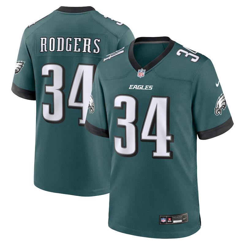 Isaiah Rodgers Philadelphia Eagles Team Game Jersey - Midnight Green
