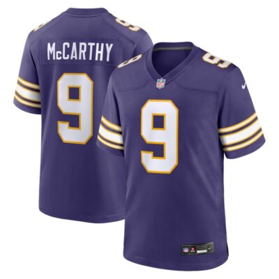 J.J. McCarthy Minnesota Vikings 2nd Alternate Player Game Jersey - Purple