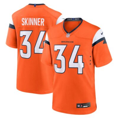 JL Skinner Denver Broncos Team Game Jersey - Orange