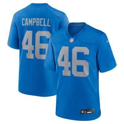 Jack Campbell Detroit Lions Alternate Game Jersey - Blue
