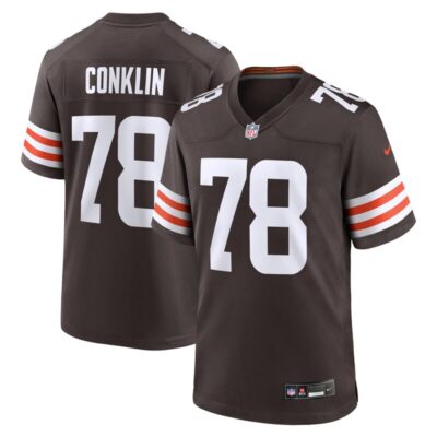 Jack Conklin Cleveland Browns Team Game Jersey - Brown