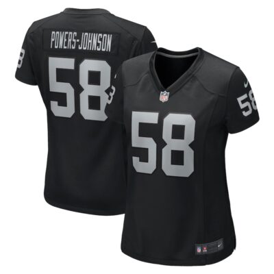 Jackson Powers-Johnson Las Vegas Raiders Women Game Jersey - Black