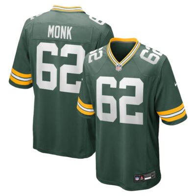 Jacob Monk Green Bay Packers Game Jersey - Green